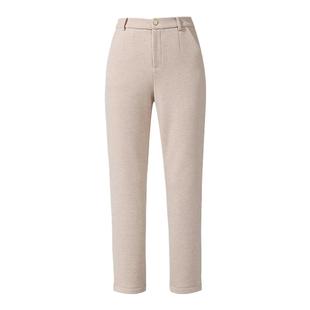 韩氏伊人加绒九分小直筒裤女2025新款冬季高腰百搭显瘦窄版烟管裤