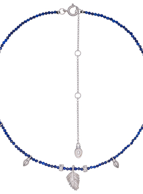 MONSECRET秋冬叠戴青金石锁骨链