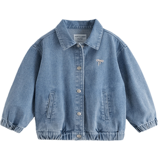 马克珍妮男童时尚有型牛仔马甲儿童背心夹克2025年春装新品551583