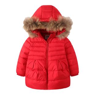 好孩子男宝女宝GB轻薄羽绒服短款中长款白鸭绒填充冬季保暖加厚