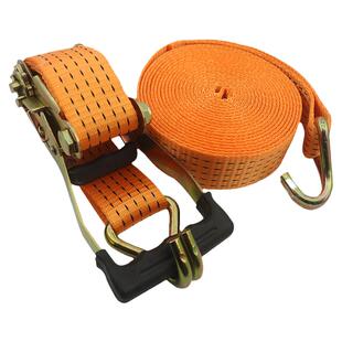 出口用2寸双钩大货车5cm5吨涤纶加厚货物捆绑带包胶手柄紧绳器5T