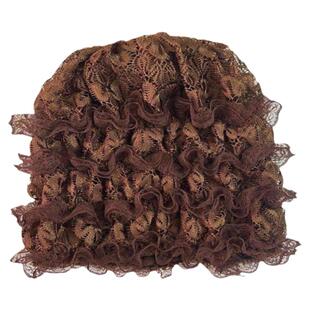 夏天回族女式遮白发帽子休闲时尚头饰遮盖神器头套红头美人帽网帽