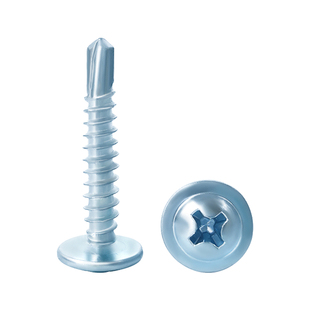 兔宝宝大扁头圆头华司钻尾自攻螺钉 燕尾龙骨钉 十字碳钢M4.2国标