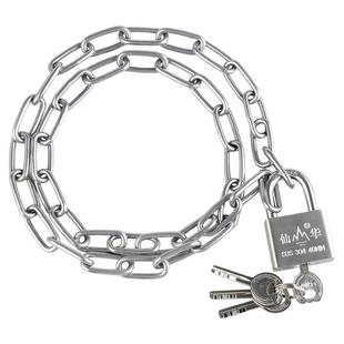 304不锈钢挂锁户外防水链条锁家用门链锁仓库防锈锁链耐用防腐蚀