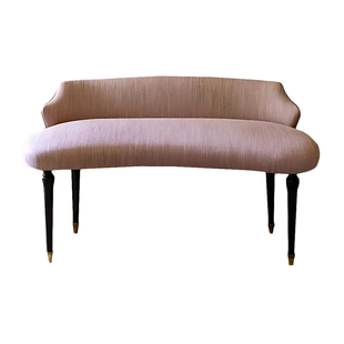 美式轻奢布艺沙发实木小户型客厅卧室休闲长椅双人沙发简约沙发椅