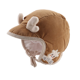 婴儿帽子冬季可爱超萌小童加厚婴幼儿护耳帽新生男宝宝秋冬雷锋帽