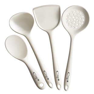 德国厨房专用硅胶汤勺家用大号盛汤盛粥食品级耐高温长柄硅胶勺子