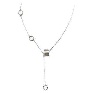 银伯伯家925纯银小蛮腰项链女轻奢小众气质百搭拉丝路路通锁骨链