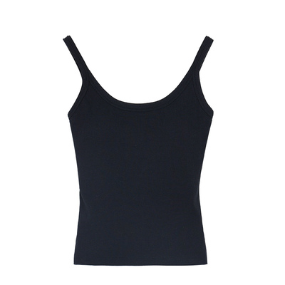 pusumede【内搭好手】带胸垫吊带背心女外穿基础简约修身无袖上衣