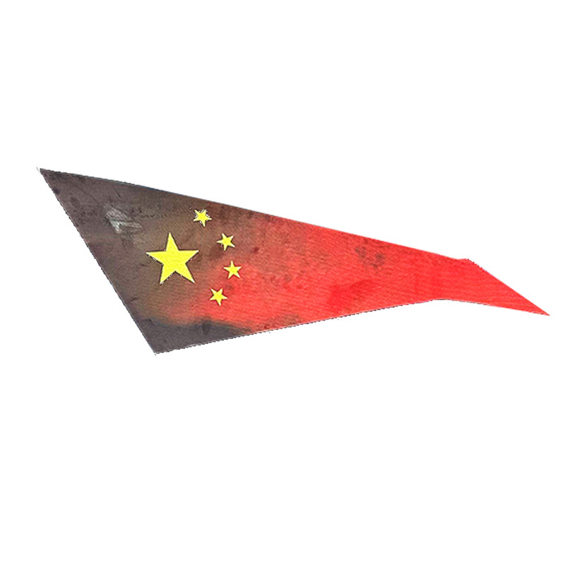 银河M7改装车窗后窗三角红旗贴