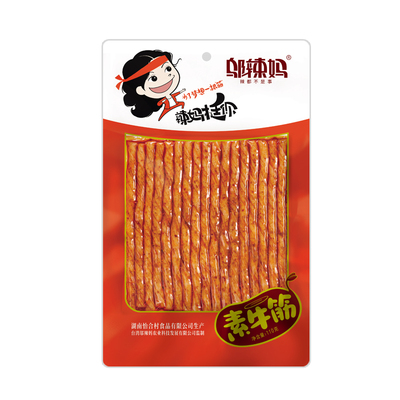 邬辣妈辣条素牛筋100g小吃香辣味