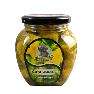 俄式酸黄瓜进口罐头酱青瓜西餐配菜即食泡菜500g卢布肠牛筋下酒菜