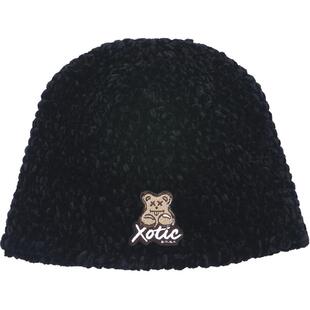 XOTIC官方 趴趴熊雪尼尔冷帽冬季毛线帽子户外男女百搭保暖堆堆帽