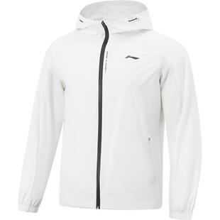 李宁外套男2026新品健身跑步连帽夹克上衣防泼水春季梭织运动风衣