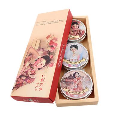 上海女人雪花膏礼盒送手提袋正品