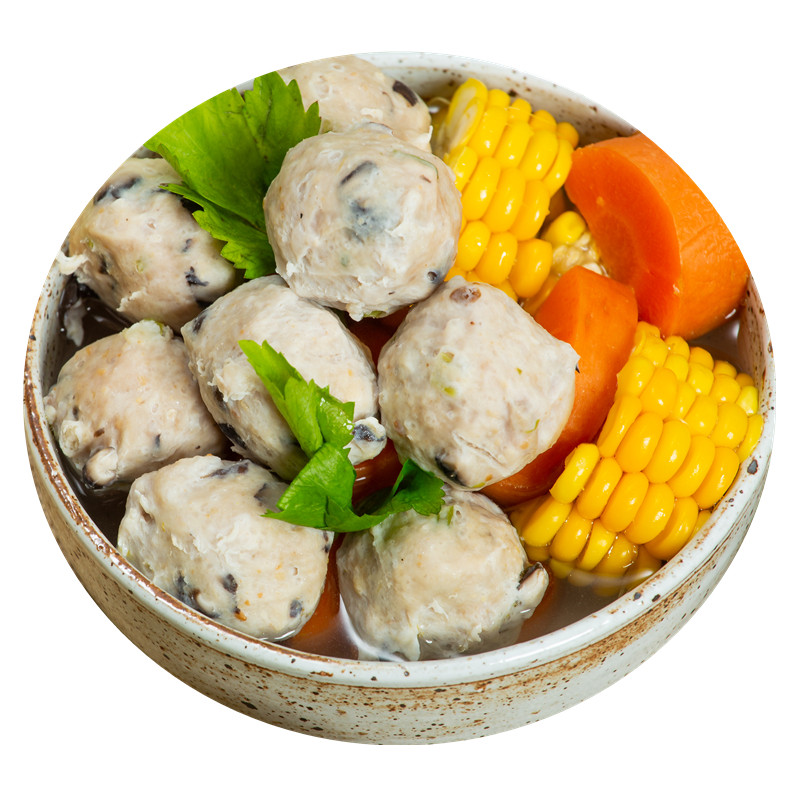 【潮欣】潮汕手工猪肉丸500g 传统工艺制作火锅食材丸子 潮汕特产