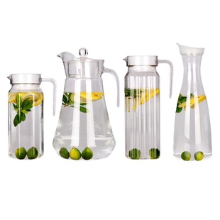 PC亚克力冷水壶餐厅饭店饮料果汁壶啤酒扎壶塑料耐高温洋酒分酒器