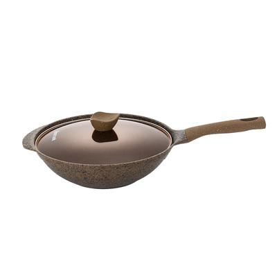 花岗岩钛锅无涂层不粘炒菜锅