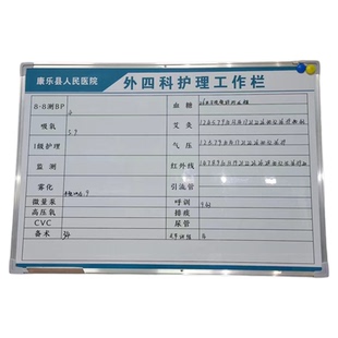 巧磁定制白板黑板医院护理看板工作科室日志护士站记事栏儿科外科内科妇产科心血管康复急诊住院病区一览表