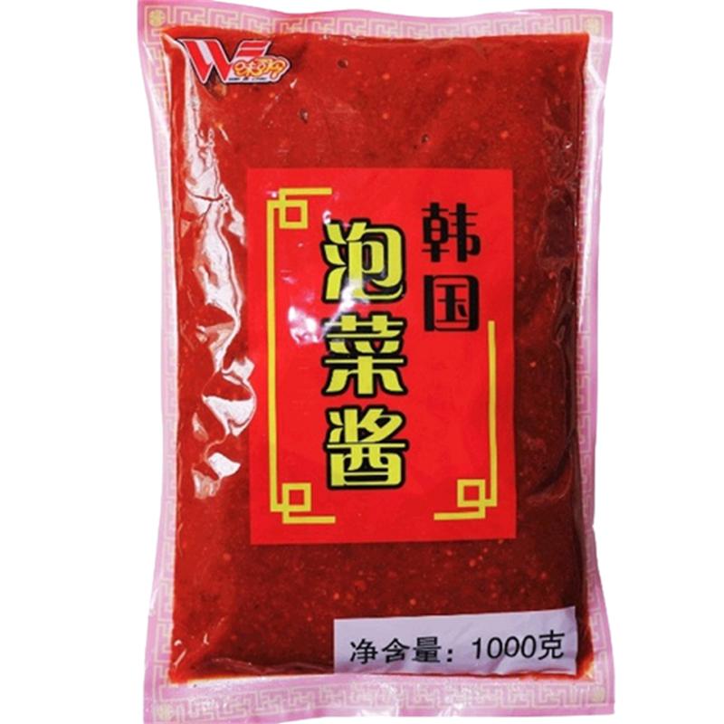 味司令韓式泡菜醬1000g 辣白菜泡菜醬腌料 延邊辣椒蘿卜泡菜調(diào)料
