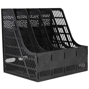 得力9848 文件架书立收纳盒文件框档案资料架文件座办公文具