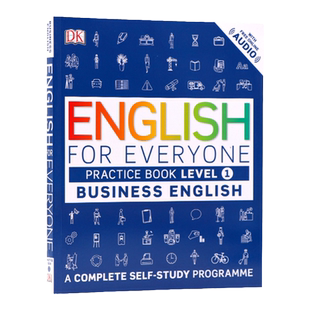 DK人人学英语商务英语L1练习册带在线音频和答案English for Everyone Business English Level 1 Practice Book英文原版自学教材
