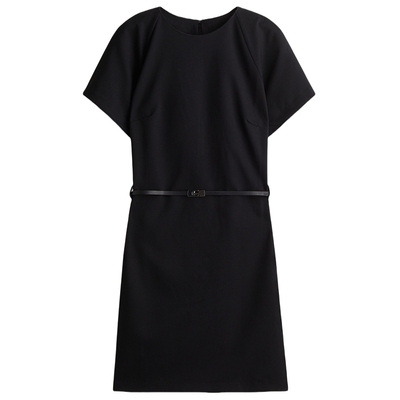 HM女士连衣裙2025冬季新款知识分子配腰带连衣裙1299991