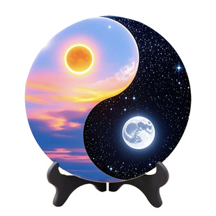 道家太极阴阳动静相互为根国风创意招财风水居家桌面摆件装饰品