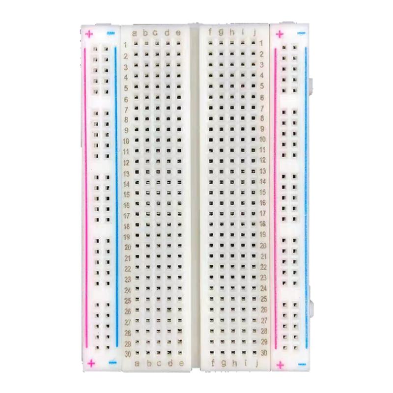 散件400孔面包板可拼接万用板电路板适用于Arduino/51/单片机