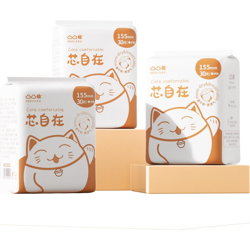 凸凸棉护垫迷你巾3包90片超薄