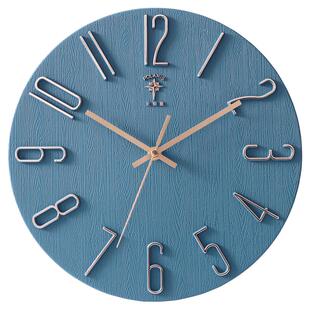 北极星无框静音挂钟客厅北欧简约现代钟表挂表创意家用挂墙石英钟