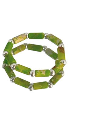 原创设计女925纯银串珠彩色戒指