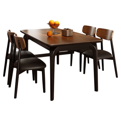 中古风实木餐桌2025年新款