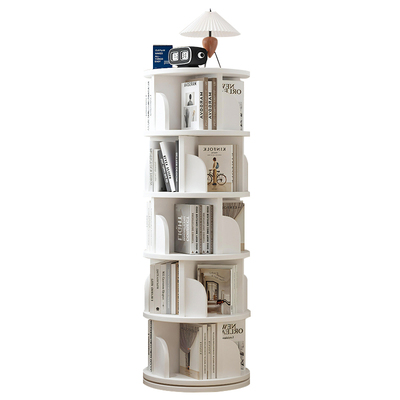 角落小窄柜360度旋转书架