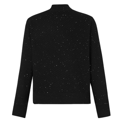 NAERSI娜尔思羊毛衫斜向肌理A字伞裙两件套25年冬季新款时尚套装