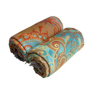 新品尼泊尔风情纯棉床尾毯民宿沙发毯盖腿民族风办公室午睡毯披肩