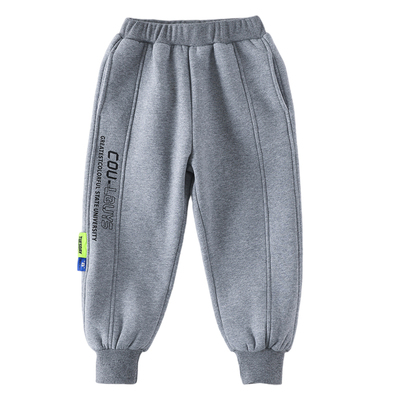 儿童加绒加厚棉裤三层夹棉保暖裤