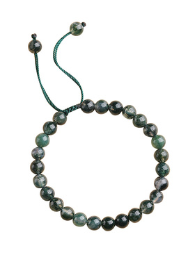 水草玛瑙14k金珠手链女饰品礼物