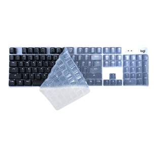 台式机械键盘膜适用于罗技K845键盘膜G610键盘膜G413键盘套罗技游戏键盘防水防尘套罗技G512键盘膜硅胶透明膜
