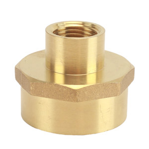 三角函数家居旗舰店加厚黄铜双内丝6分变4分转1寸/1.2寸/1.5寸/2寸转接头1/2管古直接