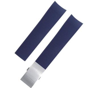 适配硅胶浪琴康卡斯L3.742/642/781/644原装款式氟橡胶手表带21mm