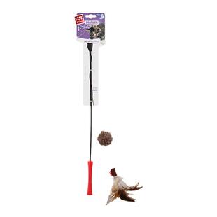 GiGwi贵为逗猫棒猫玩具自嗨解闷魔力羽毛耐咬幼猫宠物防滑高弹力