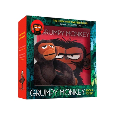 英文原版 Grumpy Monkey Book and Toy Set 暴躁猴 脾气暴躁的猴子 英文版 儿童情绪控制绘本带玩具 礼盒装 进口英语原版书籍