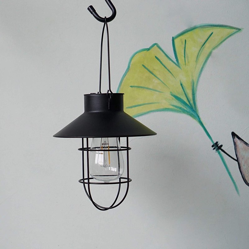 欧式户外庭院挂饰草坪灯铁感应式氛围太阳能小区马灯艺灯别墅复古