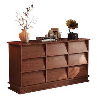 中古实木斗柜客厅靠墙收纳柜卧室床尾柜储物柜餐边柜抽屉柜六斗柜