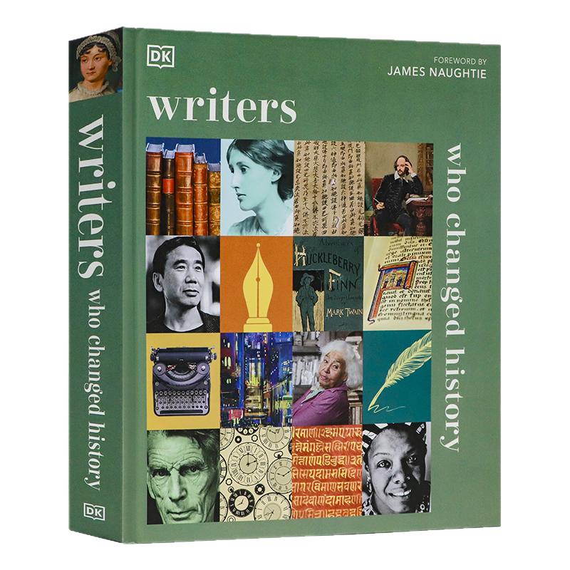现货改变历史的作家英文原版 Writers Who Changed History文学传记历史人物介绍全彩精装大开版中小学青少年课外阅读科普百科全书