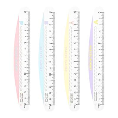 国誉淡彩星球弯弯尺~创意直尺