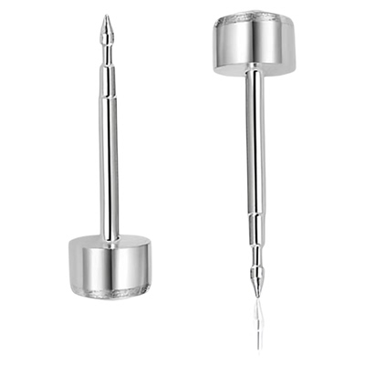 圆形纯银圆形风单只养耳洞时尚