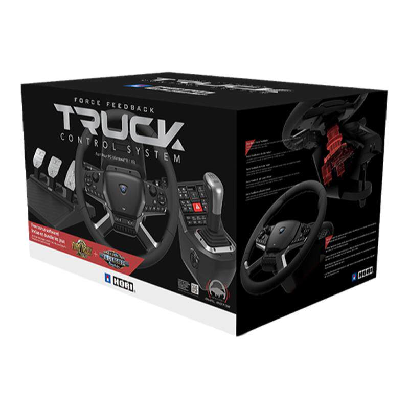 HORI 欧卡2 力反馈卡车模拟方向盘控制器套装 for PC 卡车游戏 模拟器