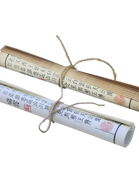 新中式复古麻绳书卷装饰品